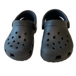 Crocs Kids Sandals Slip-On Black Sz C7 Lightweight